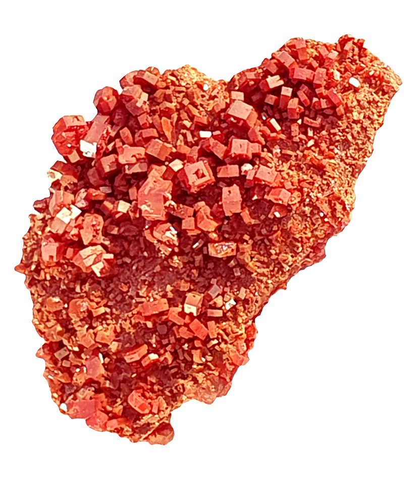 Formule : Pb₅(VO₄)₃Cl