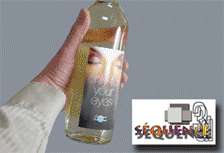 Etiquette de vin lenticulaire