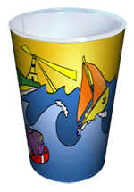 Gobelet lenticulaire